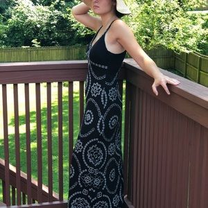 INC Black full length dress